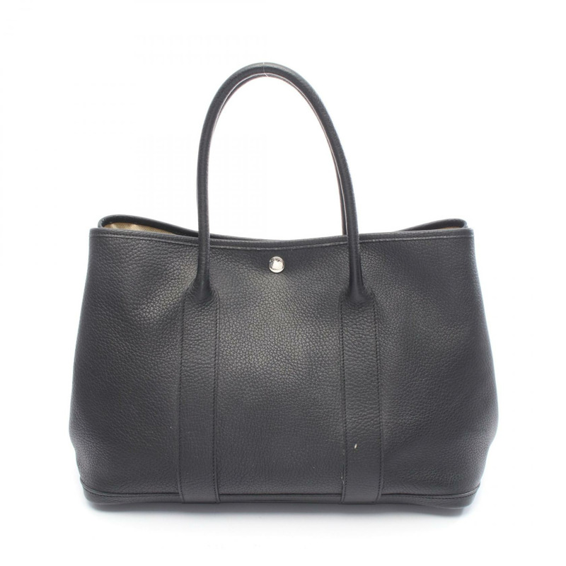 愛馬仕 Garden Party PM 手提包 K Negonda 黑色 SHW 二手女士-0