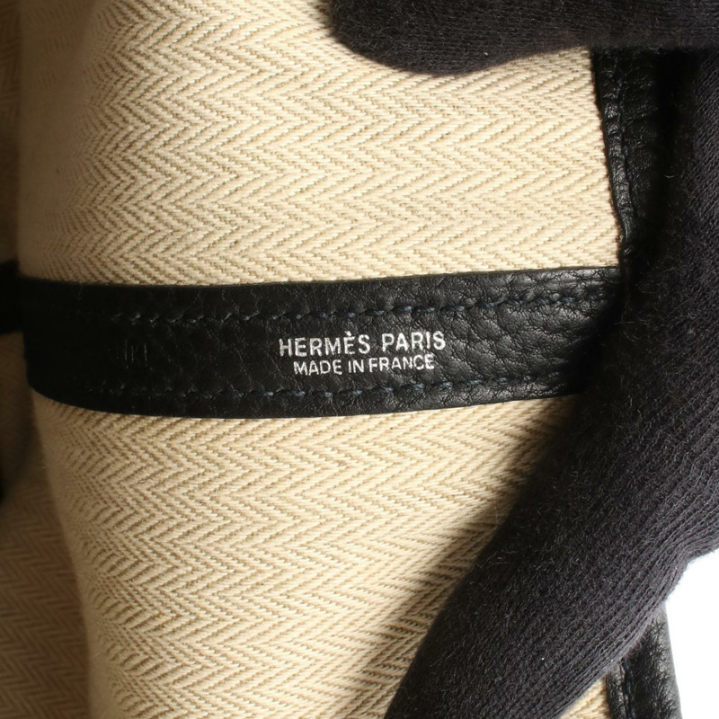 愛馬仕 Garden Party PM 手提包 K Negonda 黑色 SHW 二手女士-3