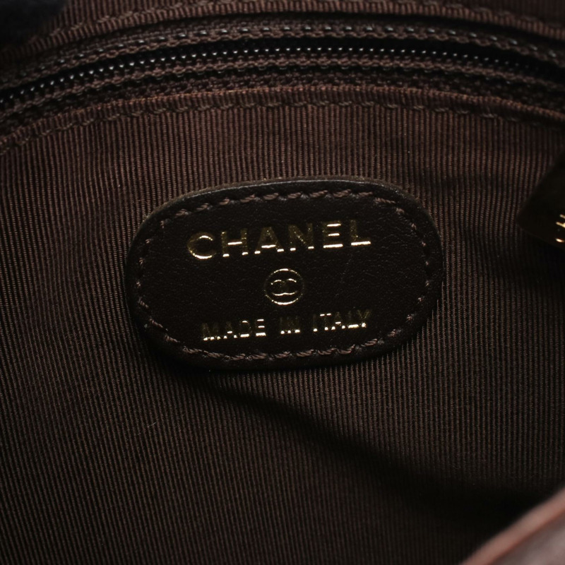 香奈兒 (CHANEL) 棕色古銅色皮革單肩斜背包，二手女士 Coco CC-3