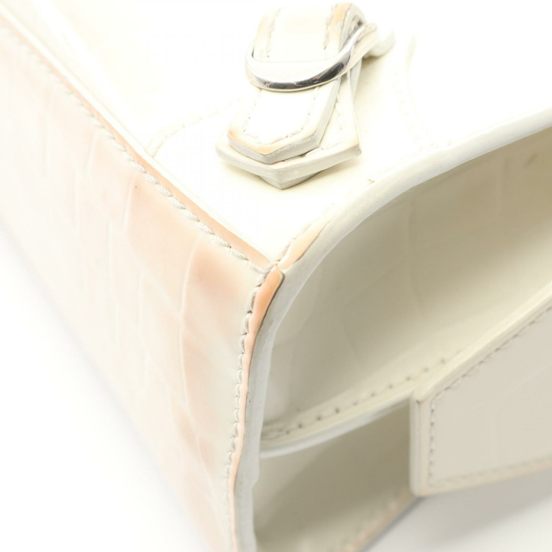 巴黎世家 NEO CLASS CITY MINI 斜背包 638524 白色皮革 二手 女士-8