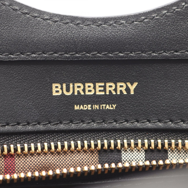 BURBERRY 迷你口袋單肩斜背包 8035839 皮革羊絨二手-3