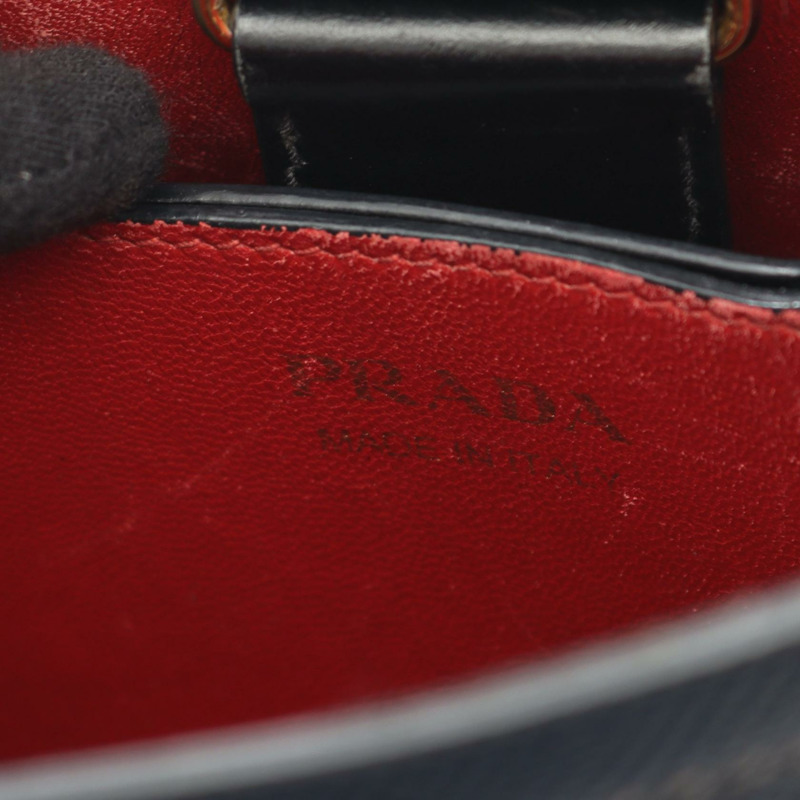 PRADA SAFFIANO CUIR+C 斜背肩背包 1BA217 Saffiano 黑色-3