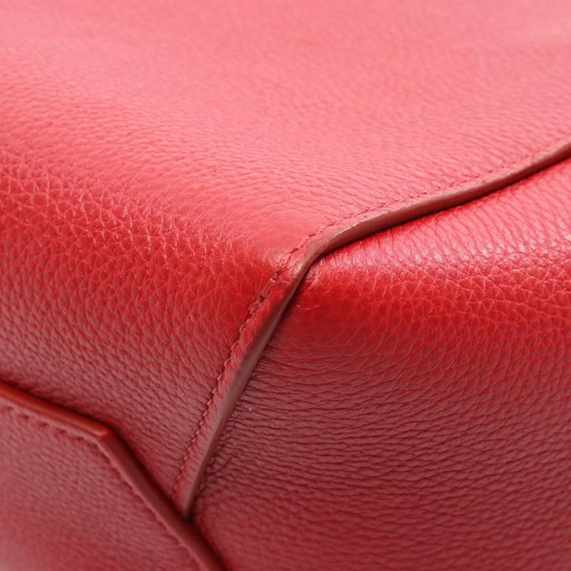 CELINE Sangle 水桶小號肩背包，紅色皮革，二手女款-5