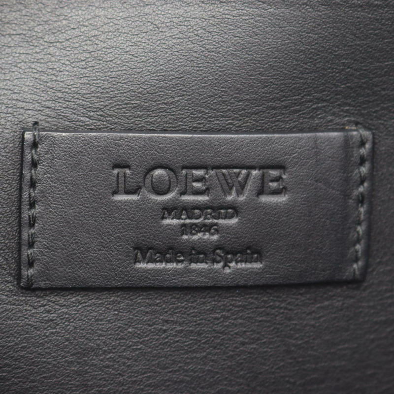 LOEWE Sophia Anagram 單肩斜背包，黑色棕色皮革，二手女款-3