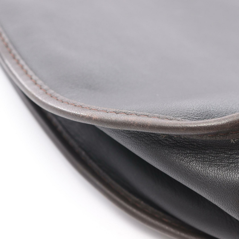 LOEWE Sophia Anagram 單肩斜背包，黑色棕色皮革，二手女款-4