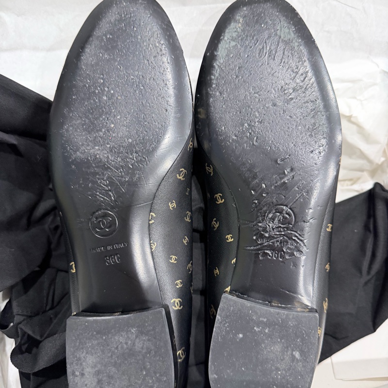 CHANEL 黑色娃娃鞋-5