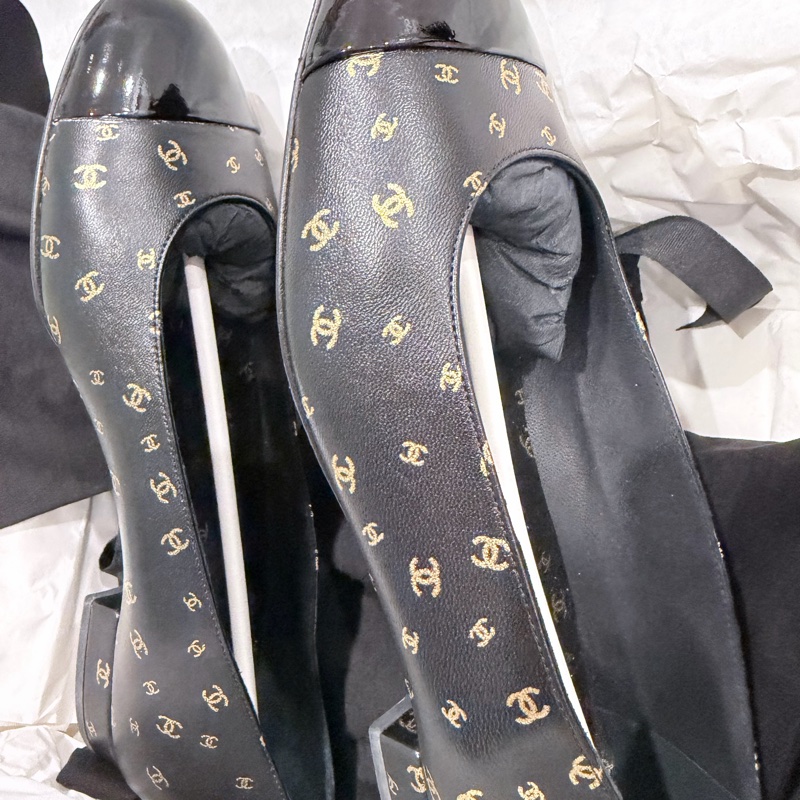 CHANEL 黑色娃娃鞋-7