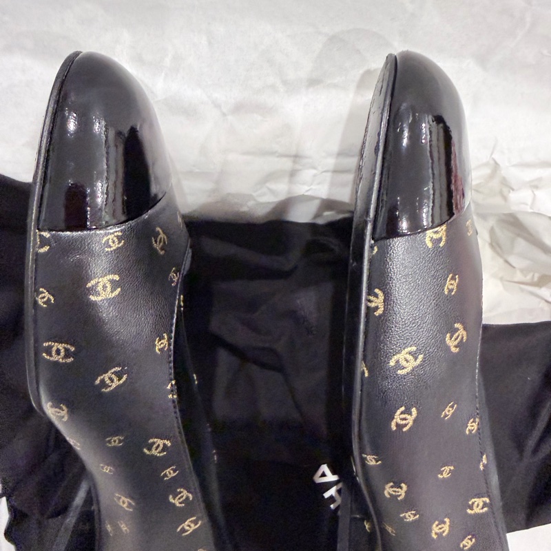 CHANEL 黑色娃娃鞋-8