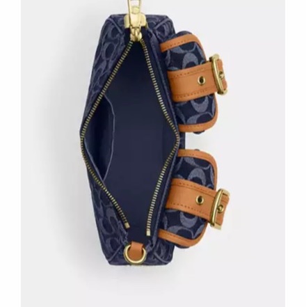 Coach 女士 Ashton 標誌性牛仔單肩包均碼碼25.4cm*7cm*10.2cm-2