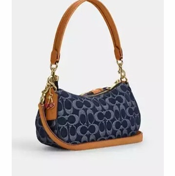Coach 女士 Ashton 標誌性牛仔單肩包均碼碼25.4cm*7cm*10.2cm-4
