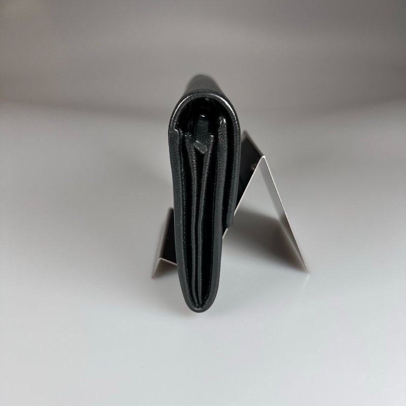 CHANEL Sevruga信封長夾黑 16開-3