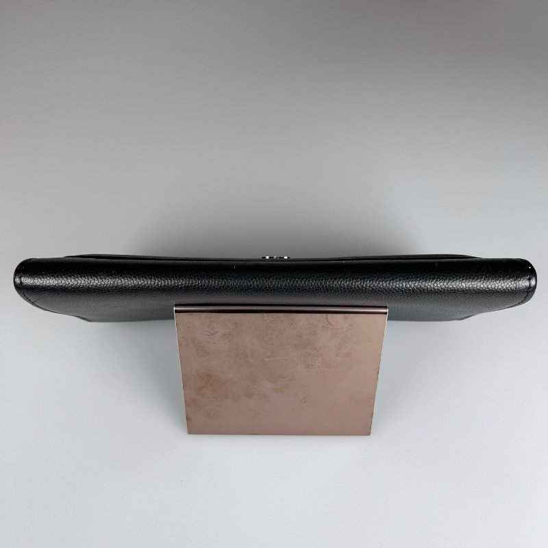 CHANEL Sevruga信封長夾黑 16開-5