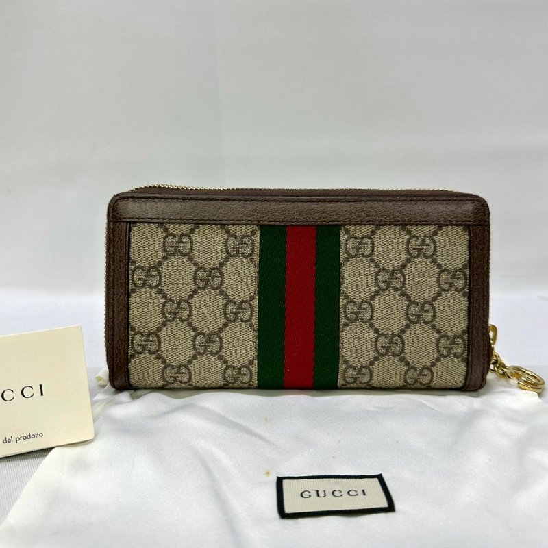 GUCCI Ophidia帆布拉鍊長夾-1