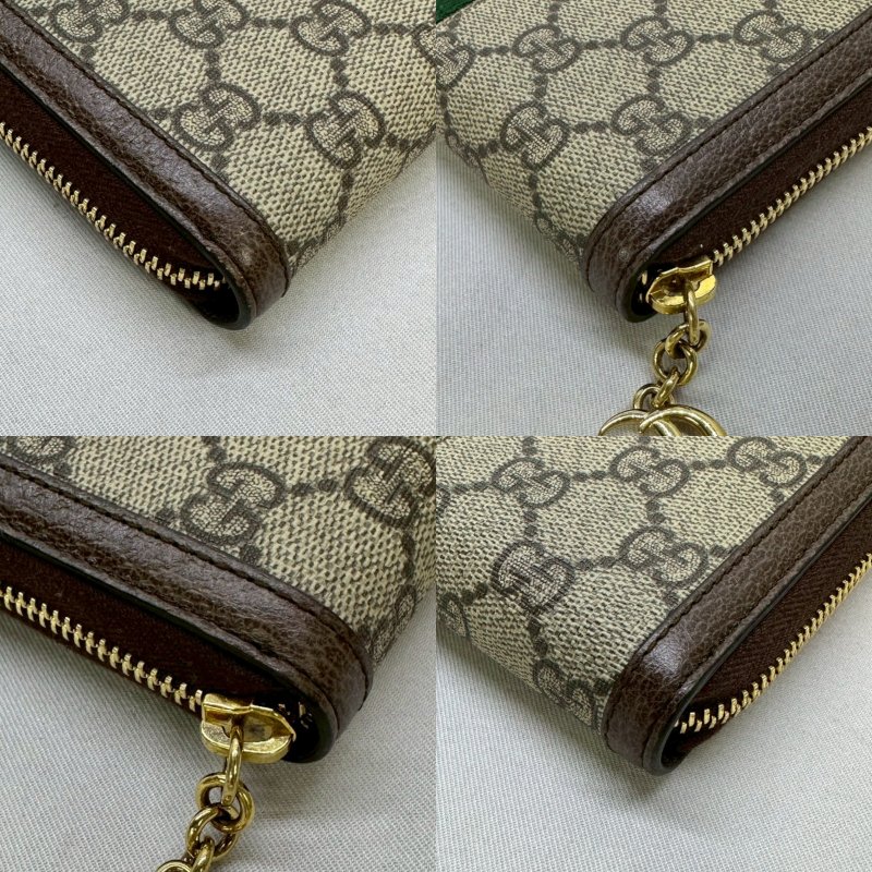 GUCCI Ophidia帆布拉鍊長夾-8
