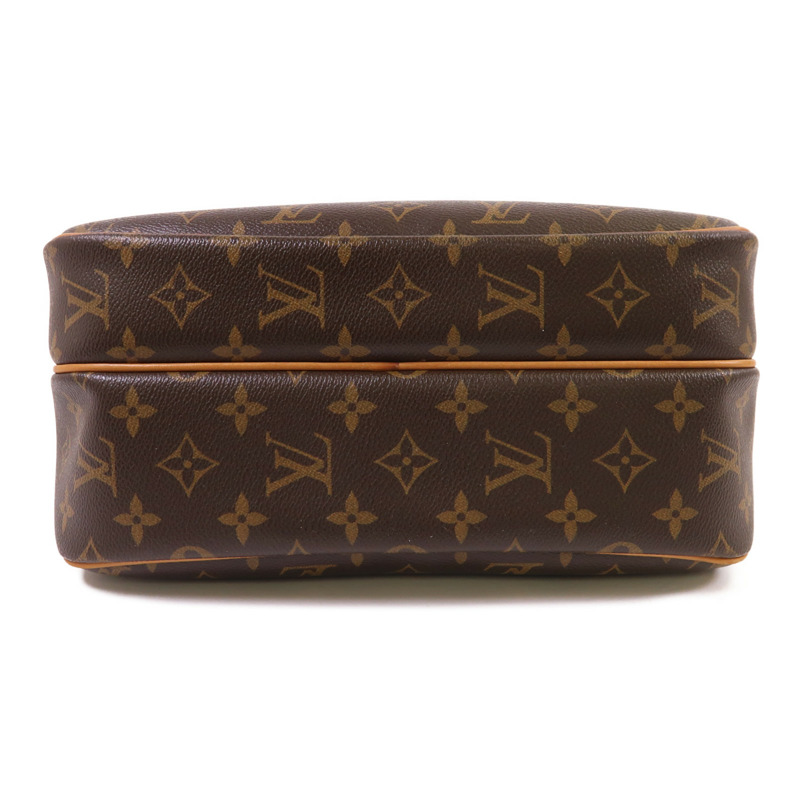 LOUIS VUITTON Monogram Reporter PM金扣肩背袋棕色-3