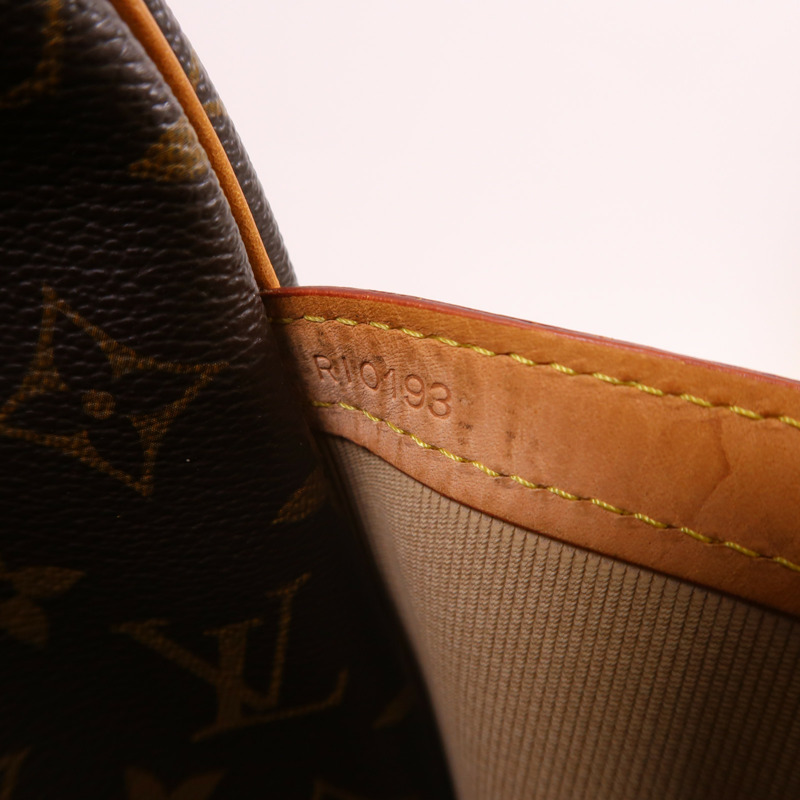 LOUIS VUITTON Monogram Reporter PM金扣肩背袋棕色-7