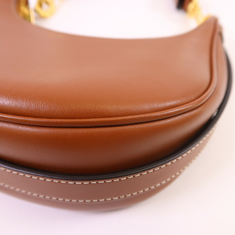 CELINE 牛皮皮革Ava金扣肩背袋-9