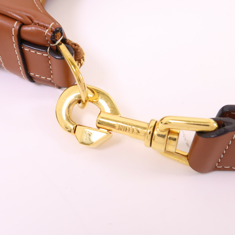 CELINE 牛皮皮革Ava金扣肩背袋-13