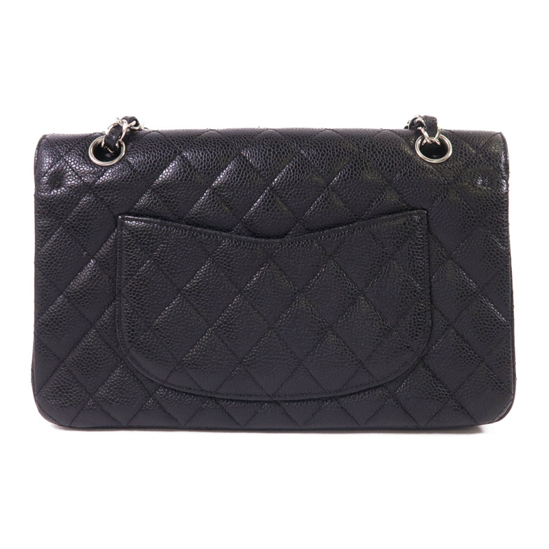 CHANEL 牛皮皮革Classic 25銀扣鏈帶肩背袋-1