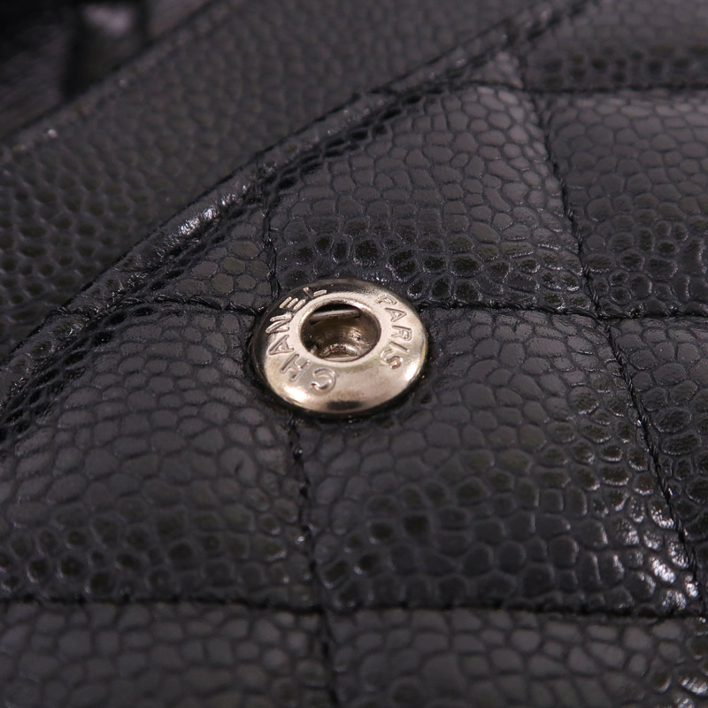 CHANEL 牛皮皮革Classic 25銀扣鏈帶肩背袋-14