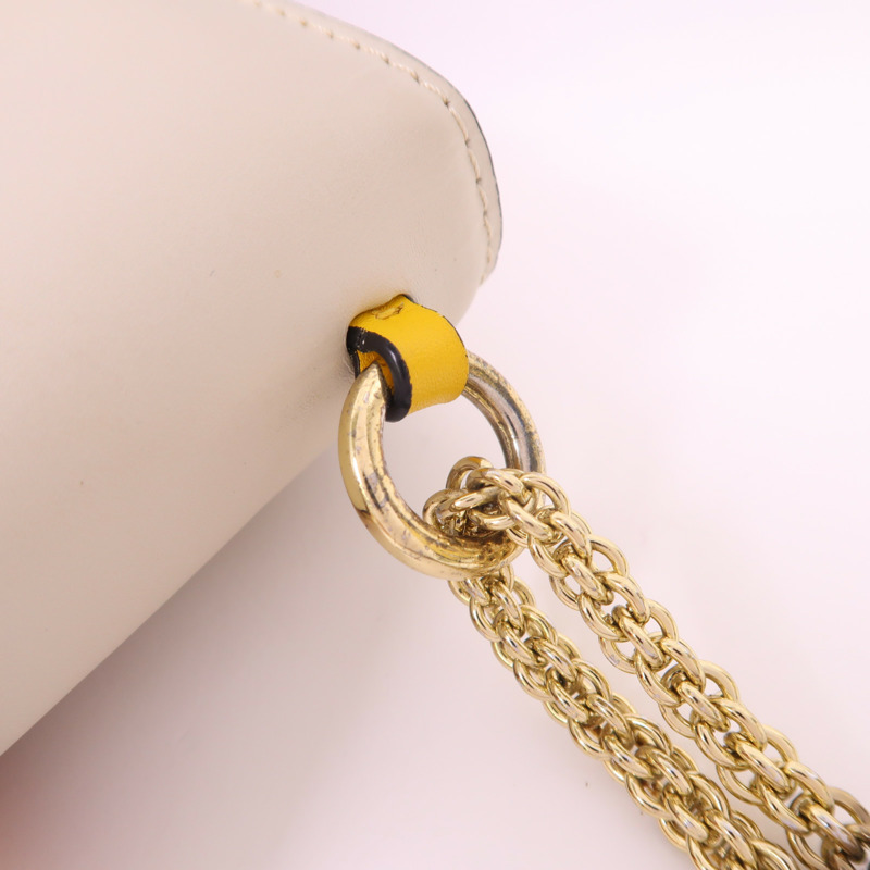 Valentino 牛皮皮革Garavani Glam Lock金扣鏈帶肩背袋-13