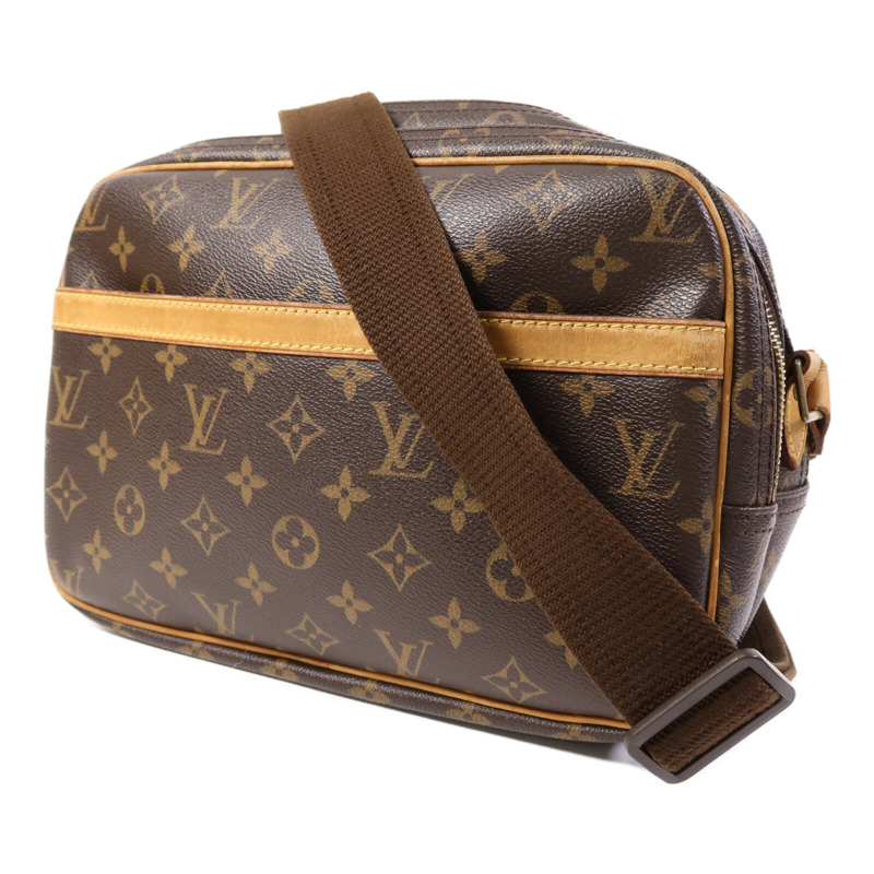 LOUIS VUITTON Monogram Reporter PM金扣肩背袋-2