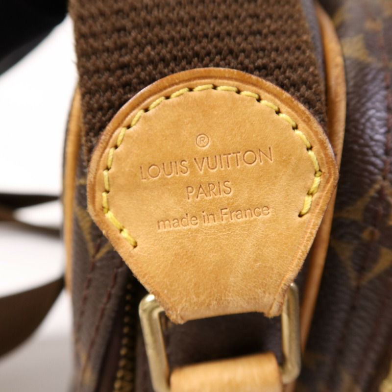 LOUIS VUITTON Monogram Reporter PM金扣肩背袋-4