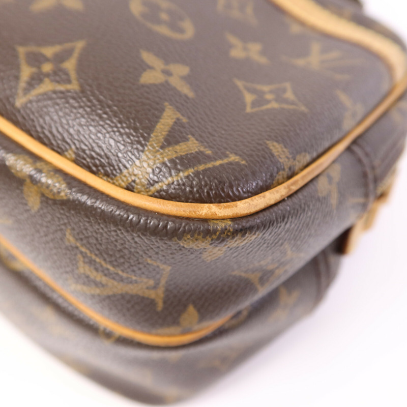 LOUIS VUITTON Monogram Reporter PM金扣肩背袋-8