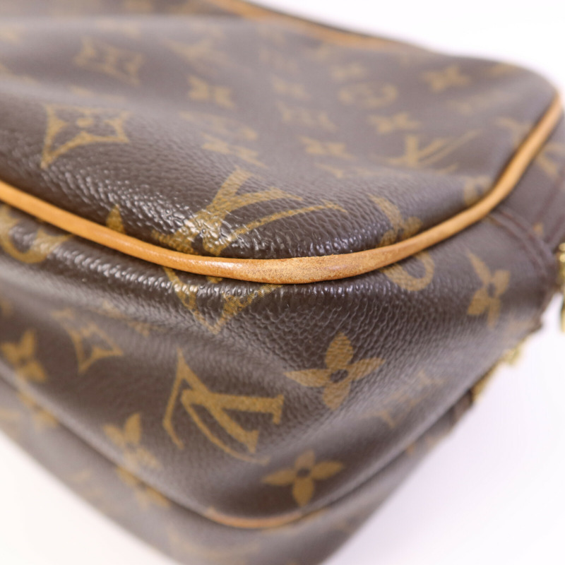 LOUIS VUITTON Monogram Reporter PM金扣肩背袋-10
