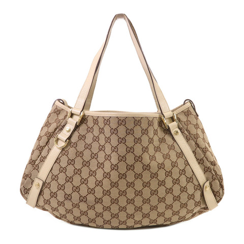 GUCCI 帆布Abbey金扣肩背袋