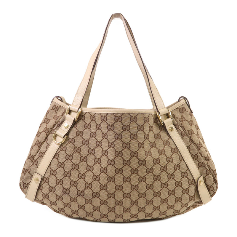 GUCCI 帆布Abbey金扣肩背袋-0