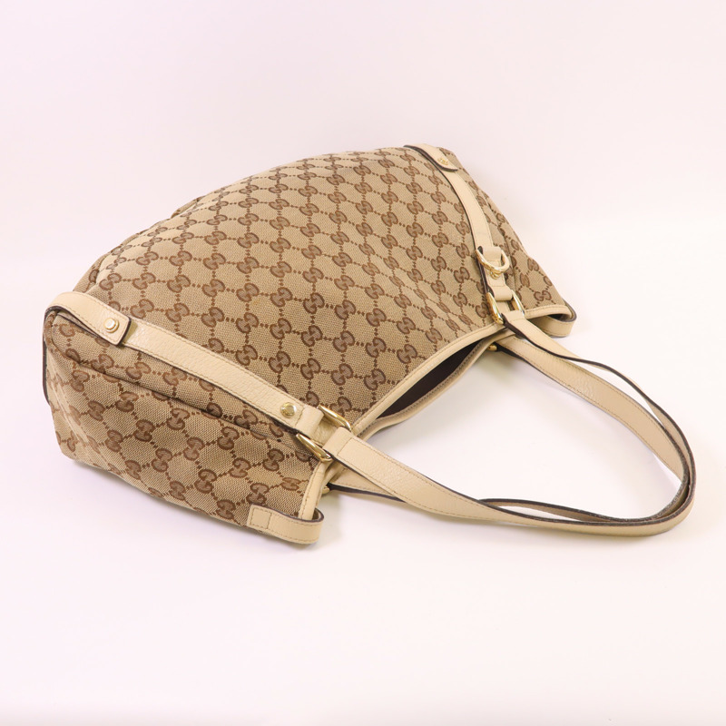 GUCCI 帆布Abbey金扣肩背袋-7