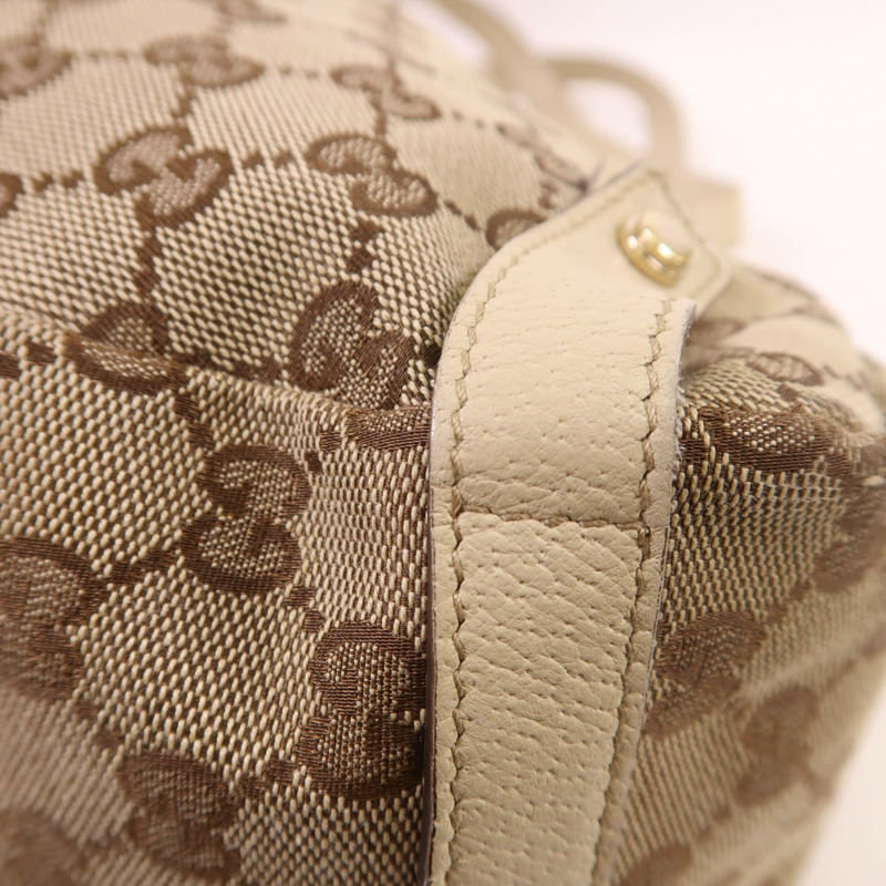 GUCCI 帆布Abbey金扣肩背袋-9