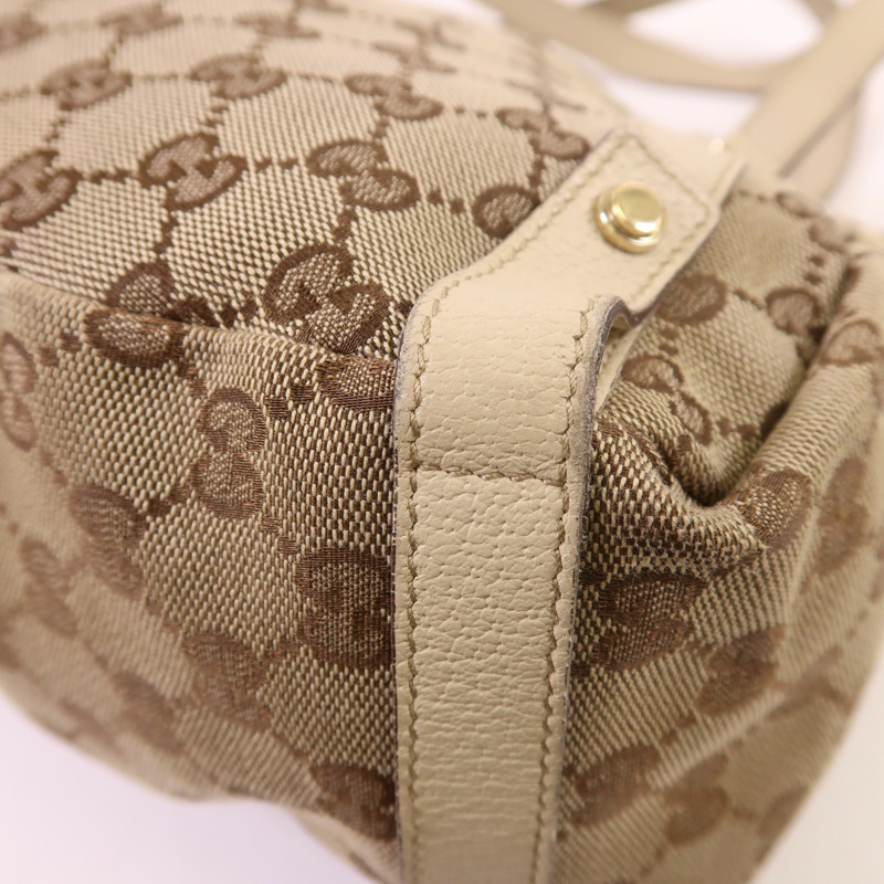 GUCCI 帆布Abbey金扣肩背袋-11