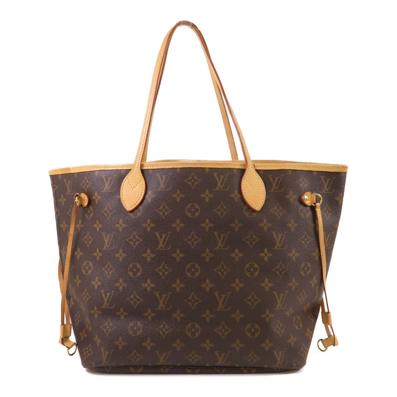 LOUIS VUITTON Monogram Neverfull MM金扣手挽袋-1