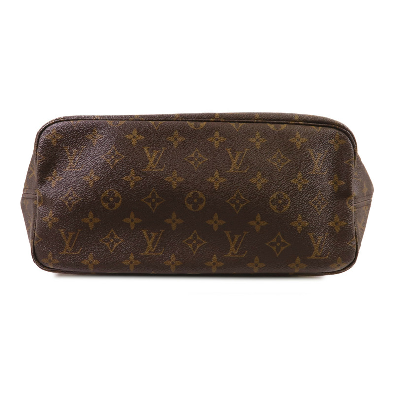 LOUIS VUITTON Monogram Neverfull MM金扣手挽袋-3