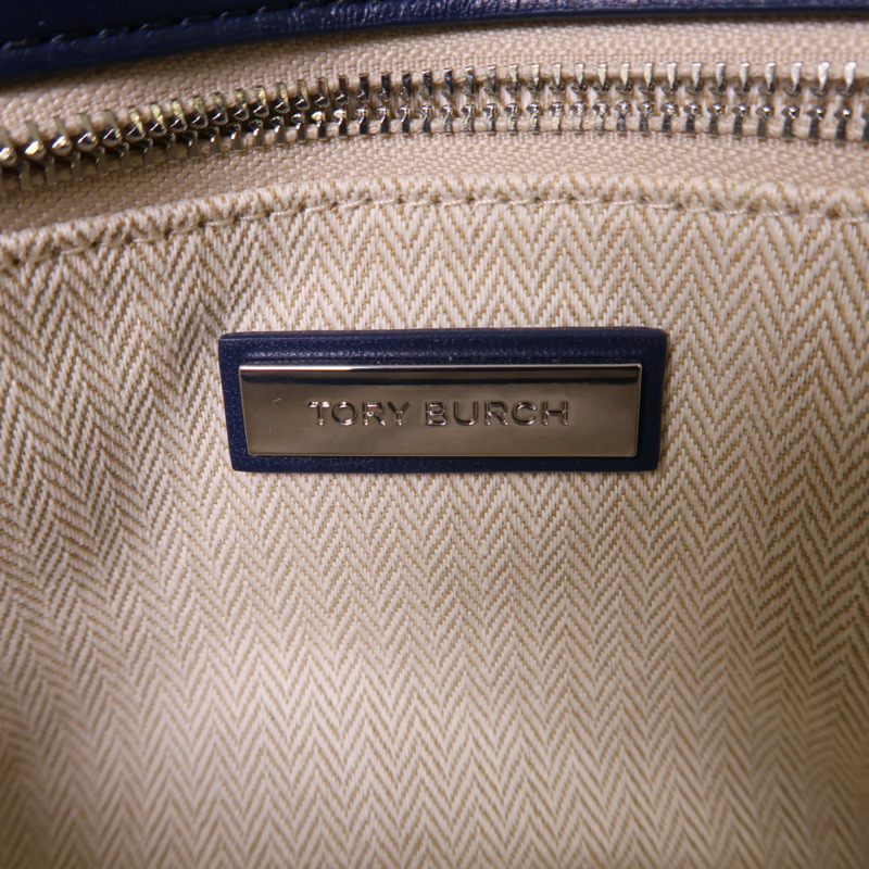 Tory Burch 牛仔布Chain Shoulder銀扣鏈帶肩背袋-5