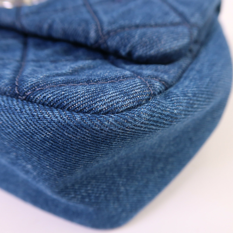 Tory Burch 牛仔布Chain Shoulder銀扣鏈帶肩背袋-10