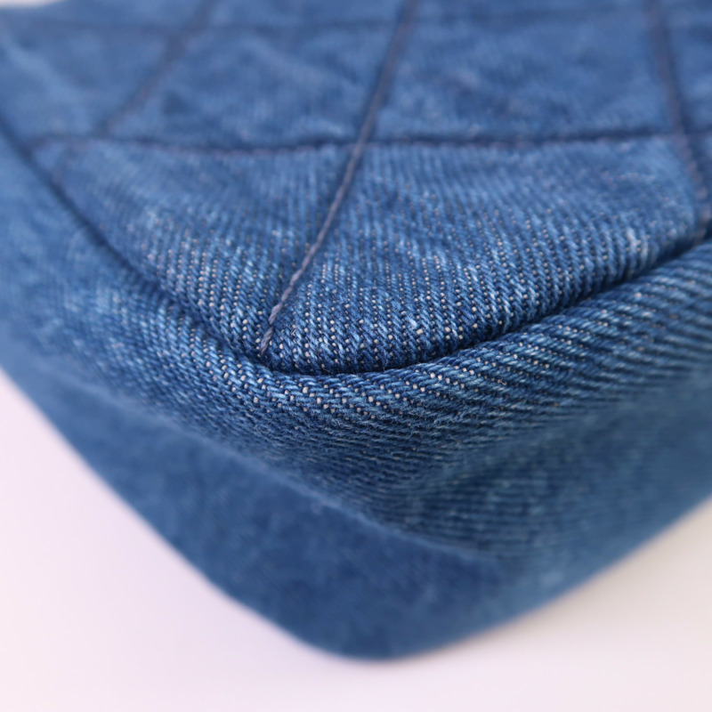 Tory Burch 牛仔布Chain Shoulder銀扣鏈帶肩背袋-13