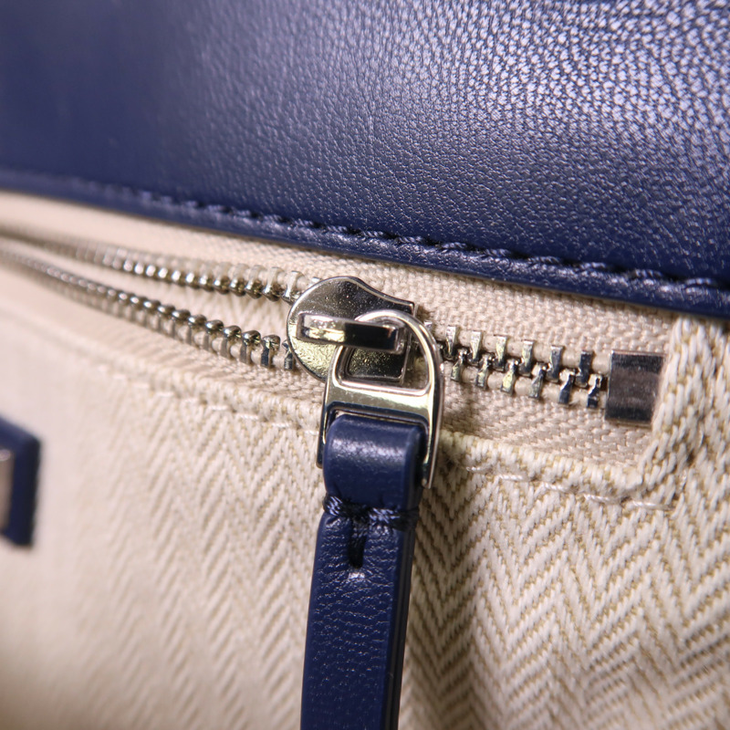 Tory Burch 牛仔布Chain Shoulder銀扣鏈帶肩背袋-16