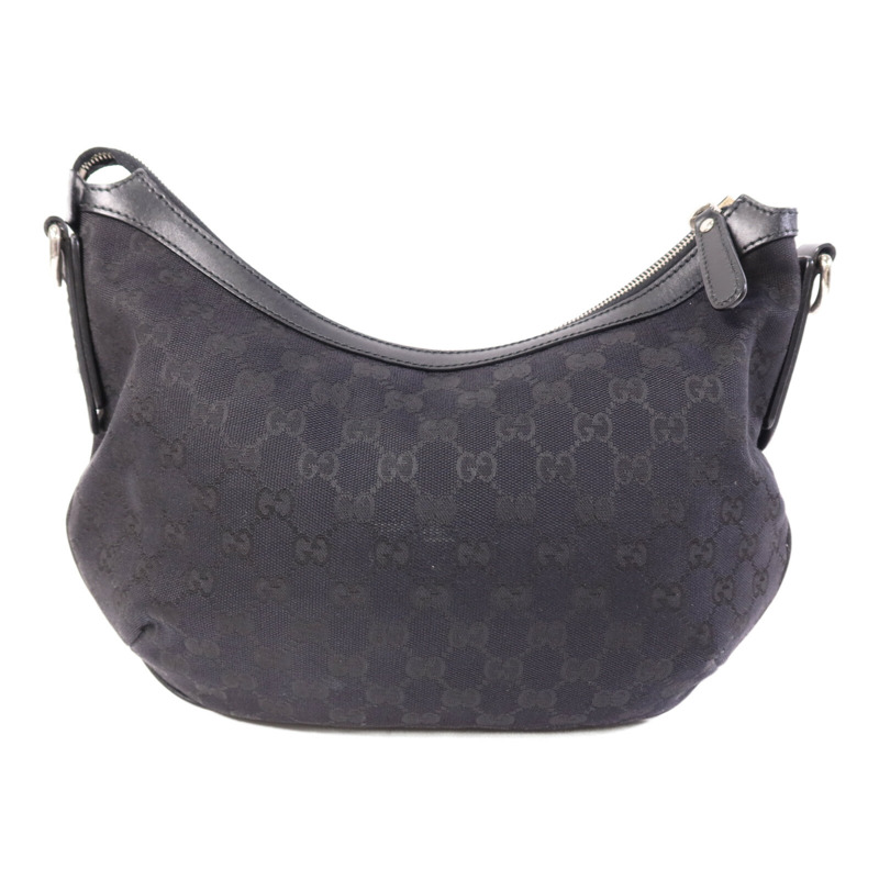 GUCCI 帆布Shoulder Bag銀扣肩背袋-1