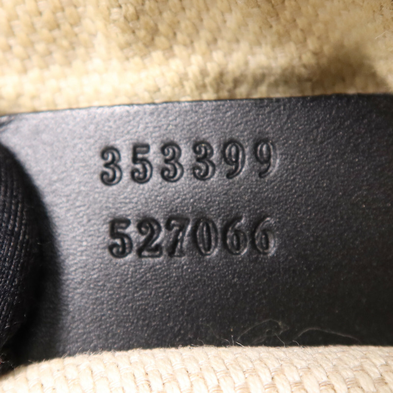 GUCCI 帆布Shoulder Bag銀扣肩背袋-7