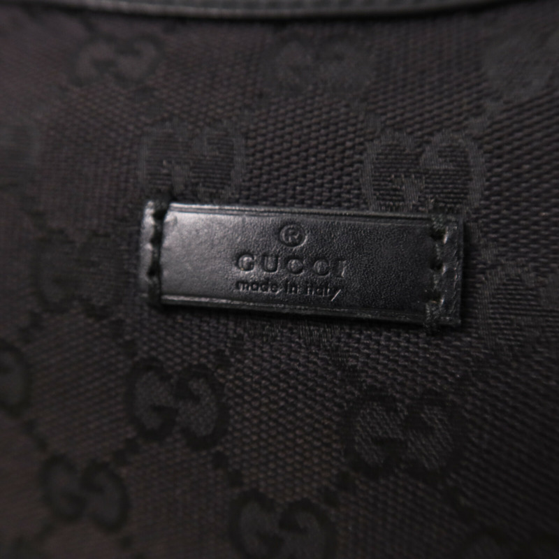 GUCCI 帆布Shoulder Bag銀扣肩背袋-13