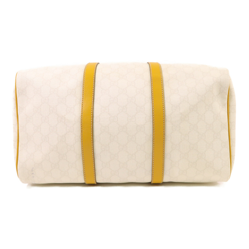 GUCCI 塗層帆布Boston Bag金扣波士頓包-3