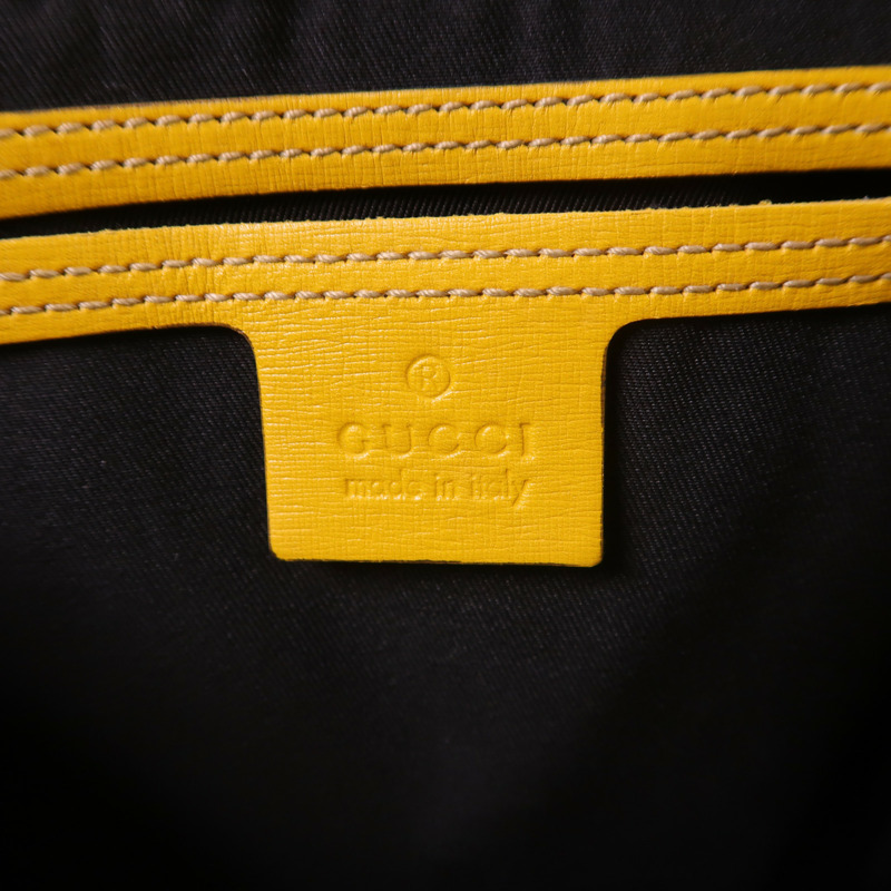 GUCCI 塗層帆布Boston Bag金扣波士頓包-5