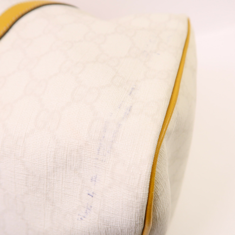 GUCCI 塗層帆布Boston Bag金扣波士頓包-13