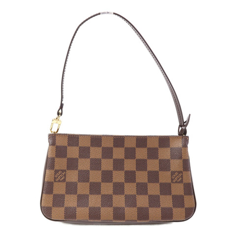 LOUIS VUITTON Damier Pochette Accessories金扣肩背袋