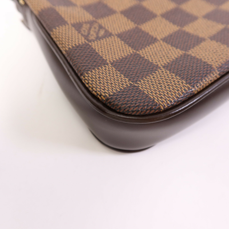LOUIS VUITTON Damier Pochette Accessories金扣肩背袋-12