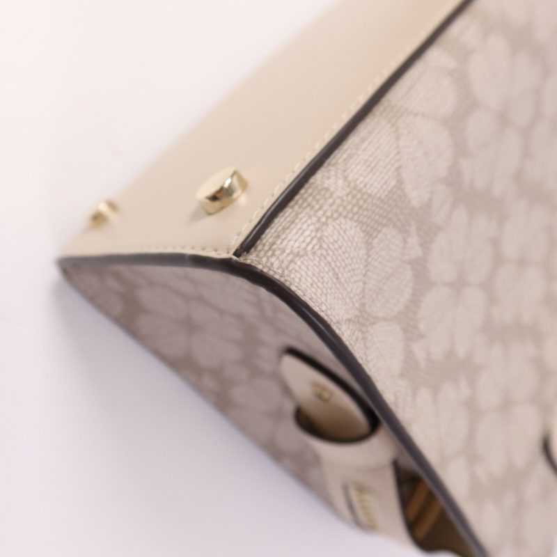 Kate Spade 塗層帆布2 Way Shoulder Bag金扣手挽肩背兩用袋-9