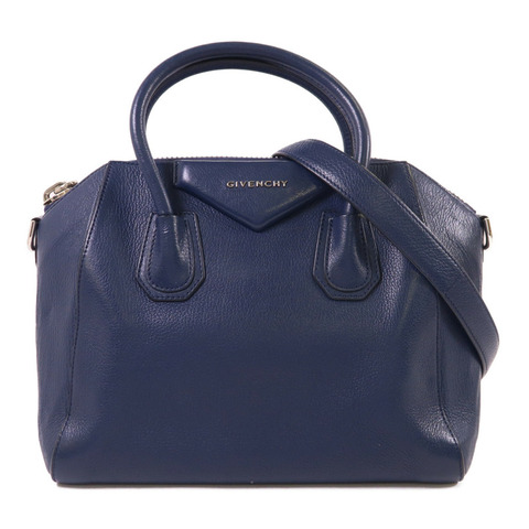 GIVENCHY 牛皮皮革Antigona Small銀扣手挽肩背兩用袋